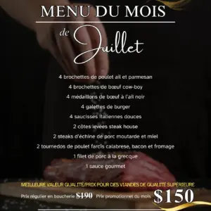 Monthly Menu