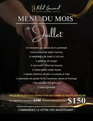 Monthly Menu