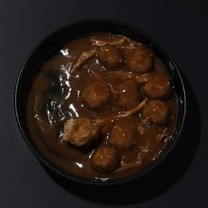 Ragoût de boulette avec pattes